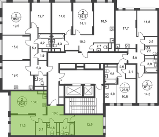 64,7 м², 2-комнатная квартира 22 200 000 ₽ - изображение 81