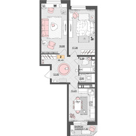 77,9 м², 3-комнатная квартира 13 800 000 ₽ - изображение 97