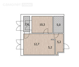 42,9 м², 1-комнатная квартира 7 600 176 ₽ - изображение 25