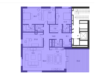 392 м², 5-комнатная квартира 1 732 170 880 ₽ - изображение 12