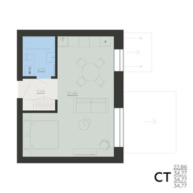 Квартира 34,8 м², 1-комнатная - изображение 1