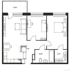 Квартира 65 м², 2-комнатная - изображение 1