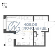 Квартира 29,8 м², 1-комнатная - изображение 2