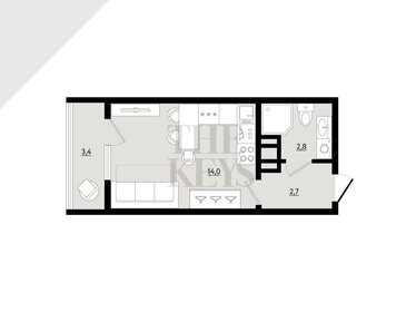 Квартира 20,5 м², студия - изображение 2