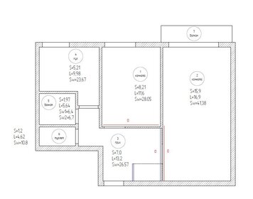 Квартира 39,5 м², 2-комнатная - изображение 5
