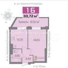 Квартира 34 м², 1-комнатная - изображение 5