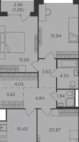 Квартира 105,8 м², 3-комнатная - изображение 1