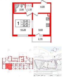 27,3 м², 1-комнатная квартира 22 000 ₽ в месяц - изображение 33