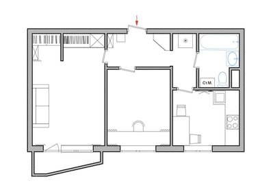 54 м², 2-комнатная квартира 50 000 ₽ в месяц - изображение 45