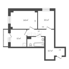 Квартира 55,8 м², 2-комнатная - изображение 1