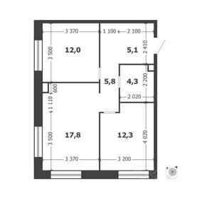 Квартира 55,3 м², 2-комнатная - изображение 2