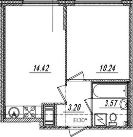 Квартира 32 м², 1-комнатная - изображение 1