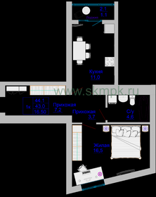 39,3 м², 1-комнатная квартира 4 237 110 ₽ - изображение 53