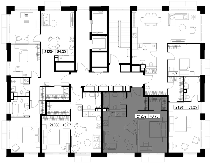 38,5 м², 1-комнатная квартира 6 646 425 ₽ - изображение 27