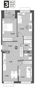 80 м², 3-комнатная квартира 12 800 000 ₽ - изображение 73