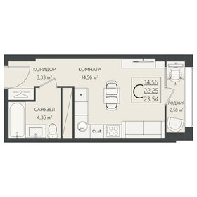 23,5 м², квартира-студия 3 578 080 ₽ - изображение 9