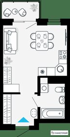 Квартира 28,3 м², 1-комнатная - изображение 1