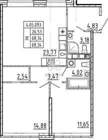 72,4 м², 2-комнатная квартира 29 267 094 ₽ - изображение 18