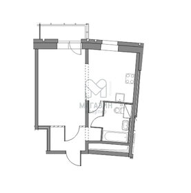 Квартира 44,2 м², 1-комнатная - изображение 1