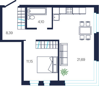 90,9 м², 4-комнатная квартира 7 098 000 ₽ - изображение 61