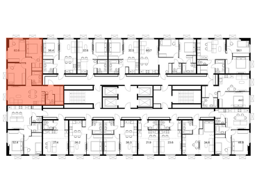 80 м², 3-комнатная квартира 19 000 000 ₽ - изображение 61