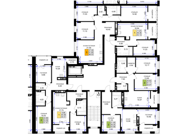 63,8 м², 2-комнатная квартира 7 171 184 ₽ - изображение 18