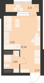 21,9 м², квартира-студия 3 580 000 ₽ - изображение 21