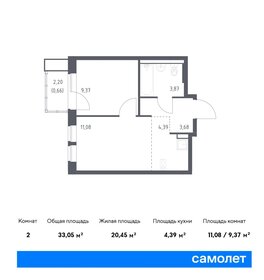 Квартира 33,1 м², 1-комнатная - изображение 1