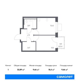 Квартира 32,9 м², 1-комнатная - изображение 1