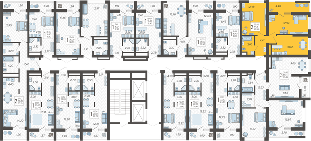 100 м², 2-комнатная квартира 14 700 000 ₽ - изображение 72