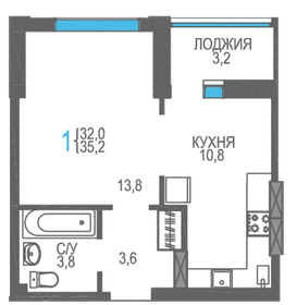 51 м², 1-комнатная квартира 6 500 000 ₽ - изображение 69