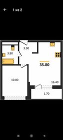 Квартира 35,8 м², 1-комнатная - изображение 1