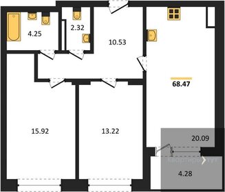 64,6 м², 2-комнатная квартира 7 713 725 ₽ - изображение 21