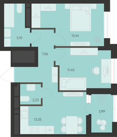 56,8 м², 2-комнатная квартира 8 092 000 ₽ - изображение 25