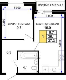 37,2 м², 1-комнатная квартира 4 770 000 ₽ - изображение 8