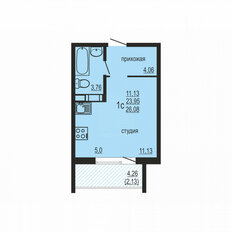 Квартира 26,4 м², 1-комнатная - изображение 4