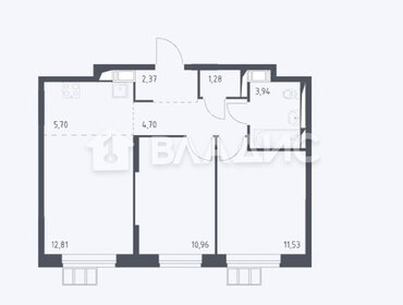 Квартира 53,3 м², 3-комнатная - изображение 1