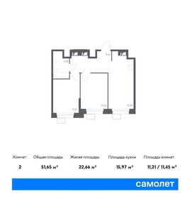 51,7 м², 2-комнатные апартаменты 11 600 000 ₽ - изображение 29