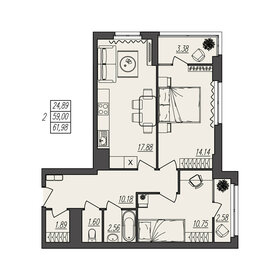 100 м², 3-комнатная квартира 17 500 000 ₽ - изображение 61