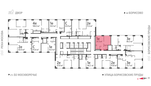 37,3 м², 1-комнатная квартира 15 788 194 ₽ - изображение 38