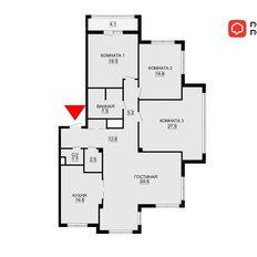 Квартира 151,7 м², 3-комнатная - изображение 1