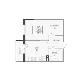 35,6 м², 1-комнатная квартира 8 045 600 ₽ - изображение 17