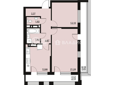 70,1 м², 2-комнатная квартира 9 939 446 ₽ - изображение 55