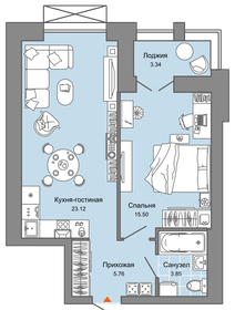 Квартира 50 м², 2-комнатная - изображение 1