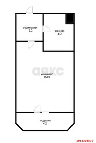 Квартира 26 м², студия - изображение 1