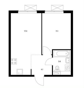 Квартира 35,8 м², 1-комнатная - изображение 2