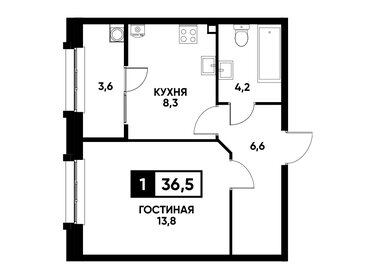 37 м², 1-комнатная квартира 5 250 000 ₽ - изображение 11