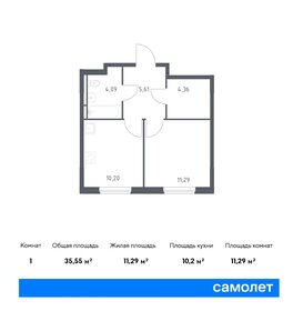 35,4 м², 1-комнатная квартира 7 260 878 ₽ - изображение 6