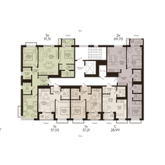 Квартира 37,6 м², 1-комнатная - изображение 2