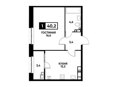 38,7 м², 1-комнатная квартира 4 144 770 ₽ - изображение 17